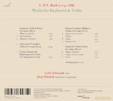 Works For Keyboard And Violin [CD]