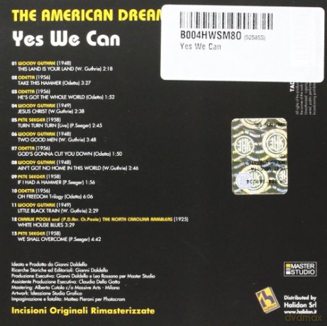 Yes We Can - The American Dream [CD]
