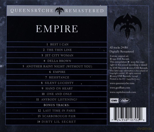 Queensryche: Empire (Remastered) [CD]