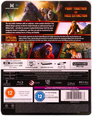 Godzilla x Kong: The New Empire (Godzilla i Kong: Nowe imperium) (steelbook) [Blu-Ray 4K]+[Blu-Ray]