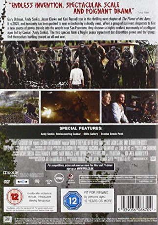 Dawn Of The Planet Of The Apes (Ewolucja planety małp) [DVD]