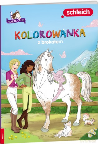 Horse Club kolorowanka z brokatem GCA-8401 - Opracowanie zbiorowe [KSIĄŻKA]