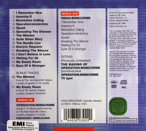 Queensryche: Operation Mindcrime [2CD]+[DVD]