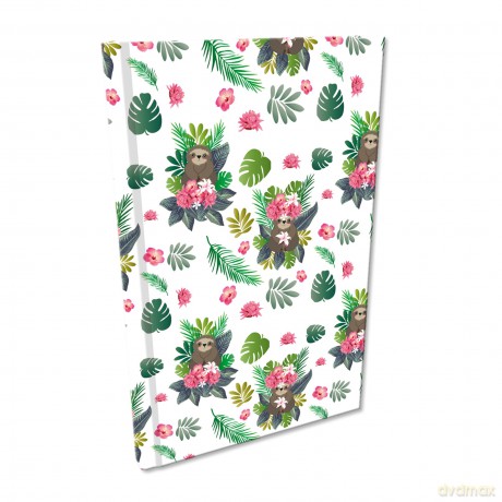 Notes A5 kratka Soft Touch Leniwce Girls