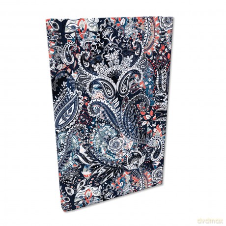 Notes A5 kratka Soft Touch Paisley Ornament