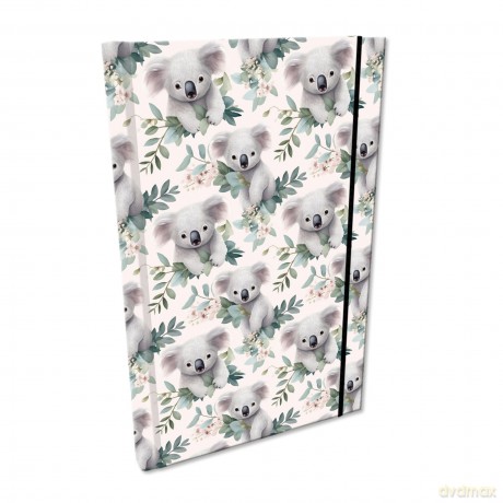 Notes A5 kratka z gumką Soft Touch Me And My Koala