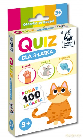 Quiz dla 3-latka. Kapitan Nauka. Quiz - Zuzanna Osuchowska [KSIĄŻKA]