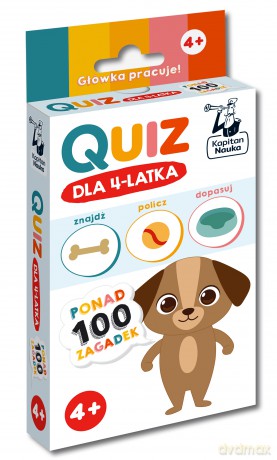 Quiz dla 4-latka. Kapitan Nauka. Quiz - Zuzanna Osuchowska [KSIĄŻKA]