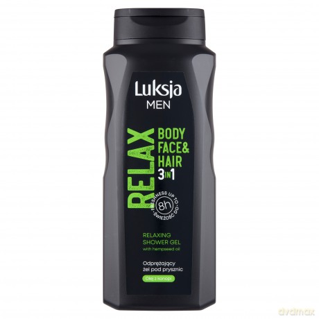 Luksja Men Relax Odprężający żel pod prysznic 3w1 500 ml