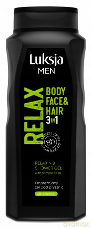 Luksja Men Relax Odprężający żel pod prysznic 3w1 500 ml