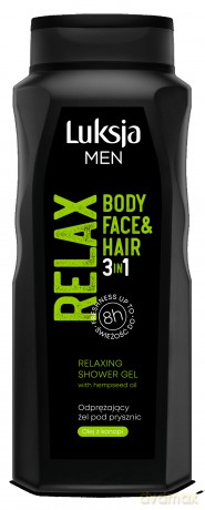 Luksja Men Relax Odprężający żel pod prysznic 3w1 500 ml