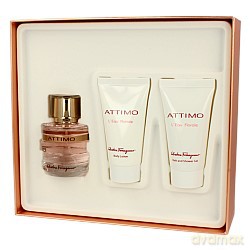 Salvatore Ferragamo Attimo L Eau Florale Zestaw - Woda Toaletowa 50ml Spray + Balsam Do Ciała 50ml + Żel Pod Prysznic 50ml [3xKOSMETYKI]