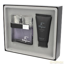 Salvatore Ferragamo F By Ferragamo Black Pour Homme Zestaw - Woda Toaletowa 100ml Spray + Żel Pod Prysznic 75ml [2xKOSMETYKI]