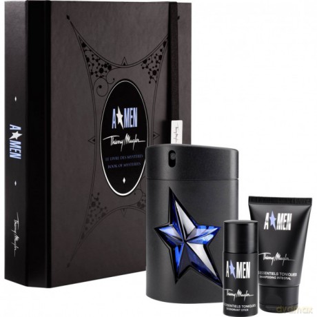 Thierry Mugler A Men Zestaw Woda toaletowa 100 ml spray + DEO stick 20 ml + szampon 50 ml