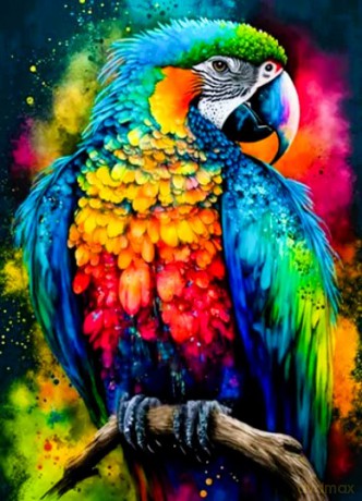 Diamentowa mozaika Papuga Ara 30x40cm 2000163