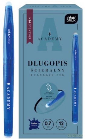 Długopis ścieralny Academy 0,7mm niebieski