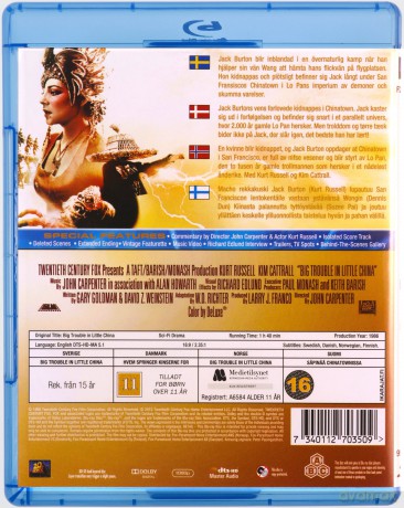 Wielka draka w chińskiej dzielnicy [Blu-Ray]