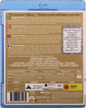 Breakfast at Tiffany's (Śniadanie u Tiffany'ego) [Blu-Ray]