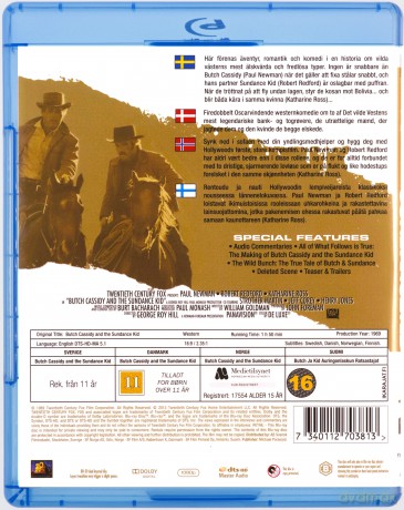 Butch Cassidy and the Sundance Kid (Butch Cassidy i Sundance Kid) [Blu-Ray]
