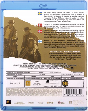 Butch Cassidy and the Sundance Kid (Butch Cassidy i Sundance Kid) [Blu-Ray]