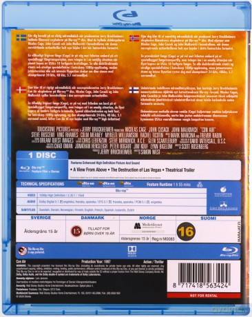 Con Air (Con Air - lot skazańców) [Blu-Ray]