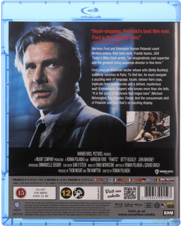 Frantic [Blu-Ray]