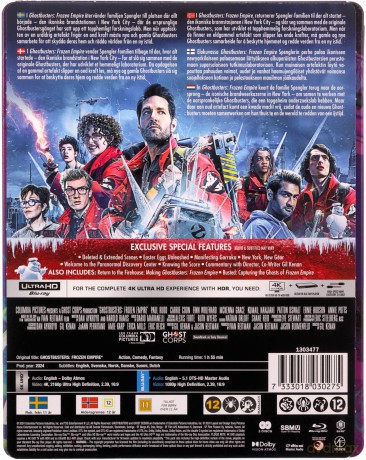 Ghostbusters: Frozen Empire (Pogromcy duchów: Imperium lodu) (steelbook) [Blu-Ray 4K]+[Blu-Ray]