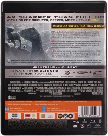Jurassic World: Dominion [Blu-Ray 4K]+[Blu-Ray]