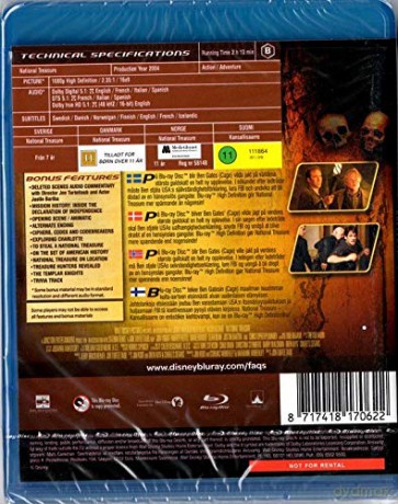 National Treasure - Blu Ray