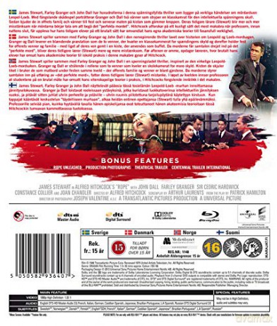 ROPE - BLU RAY - Hitchkok classics
