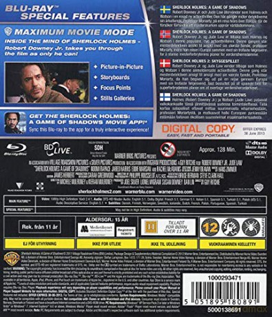 Sherlock Holmes 2: A Game of Shadows