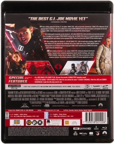 Snake Eyes: Geneza G.I. Joe [Blu-Ray 4K]+[Blu-Ray]