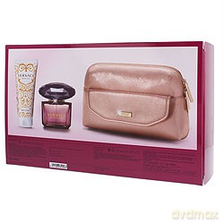 Versace Crystal Noir Zestaw - Woda Toaletowa 90ml Spray + Balsam Do Ciała 100ml + Kosmetyczka [3xKOSMETYKI]