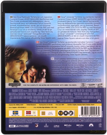 Vanilla Sky [Blu-Ray 4K]