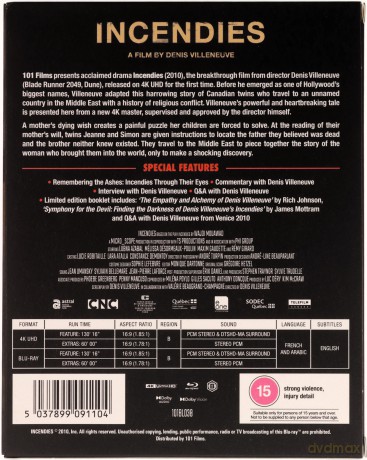 Incendies (Pogorzelisko) [Blu-Ray 4K]+[Blu-Ray]