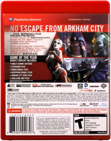 Batman: Arkham City - Game of the Year Edition [GRA PS3]