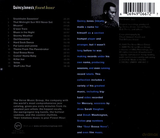 Quincy Jones: Finest Hour [CD]