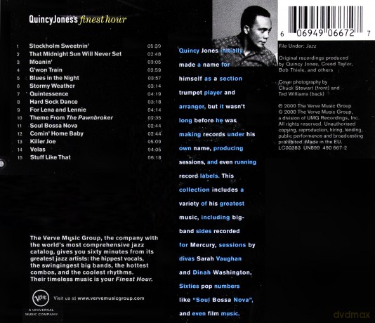 Quincy Jones: Finest Hour [CD]