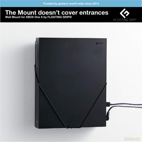 Floating Grip Xbox One X Wall Mount (Black)
