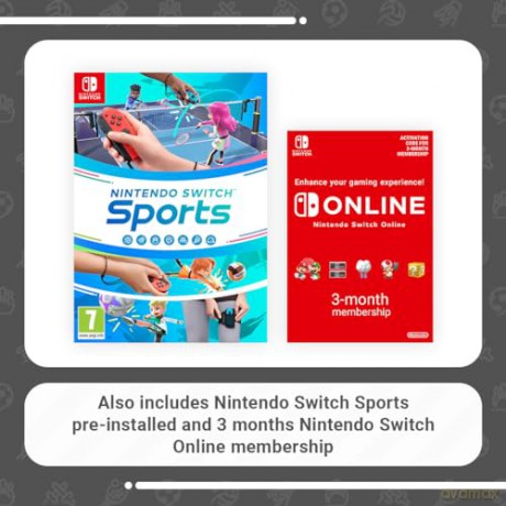 Nintendo Switch Console - Neon Blue/Red + Nintendo Switch Sports