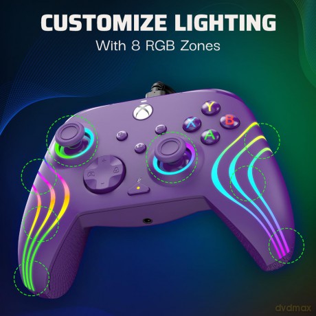 PDP Afterglow Wave Wired Controller - Purple