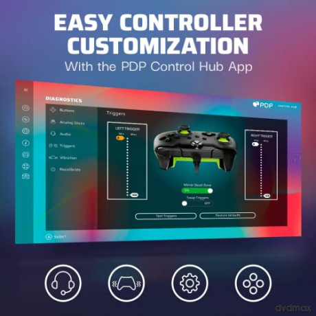 PDP Gaming Wired Controller - Electric Black