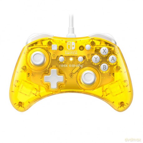 PDP Rock Candy Wired Mini Switch Controller (Pineapple-Pop)