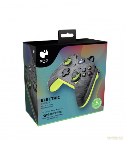 PDP Wired Controller Xbox Series X Blue Carbon - Electric (Yellow)