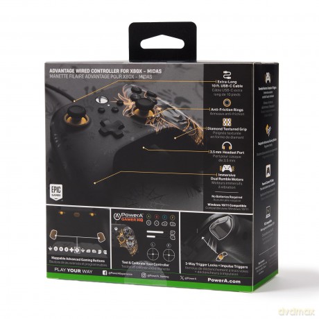 PowerA Advantage Wired Controller - Midas Fortnite (Xbox Series X - S)