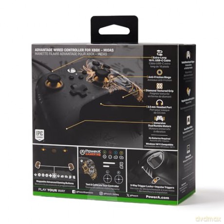 PowerA Advantage Wired Controller - Midas Fortnite (Xbox Series X - S)