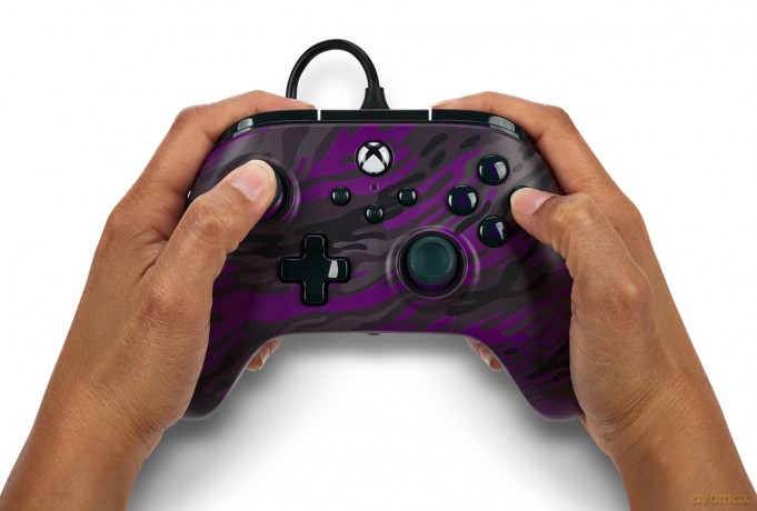 PowerA Advantage Wired Controller - Xbox Series X/S - Purple Camo