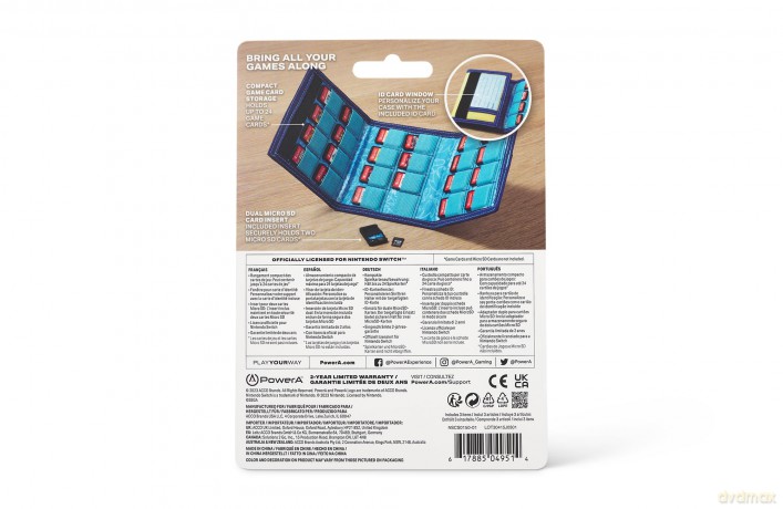 POWERA Trifold Game Card Wallet - Sonic Kick /Nintendo Switch