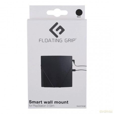 PS3 Slim wall mount by FLOATING GRIP Black