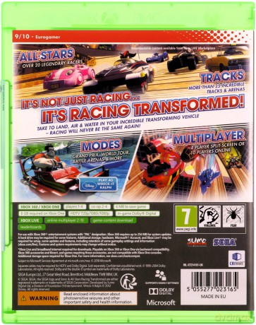 Sonic and All Stars Racing Transformed (XONE/X360) [GRA XBOX360]